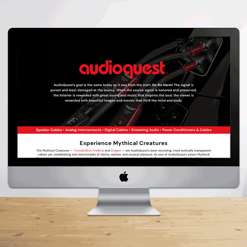 AudioQuest website